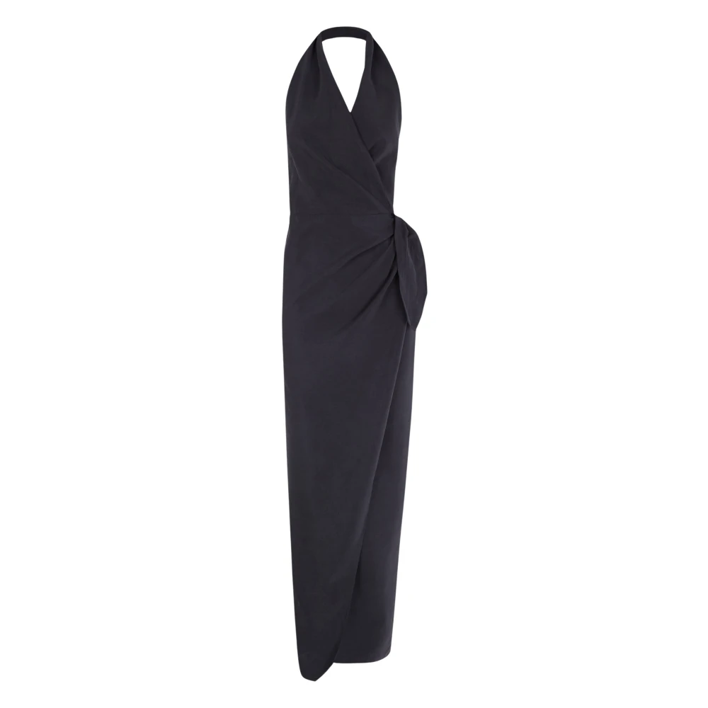 Cortana Blue Mona Halterneck Maxi Dress - Female - Wrap Dresses - Xl - Dresses