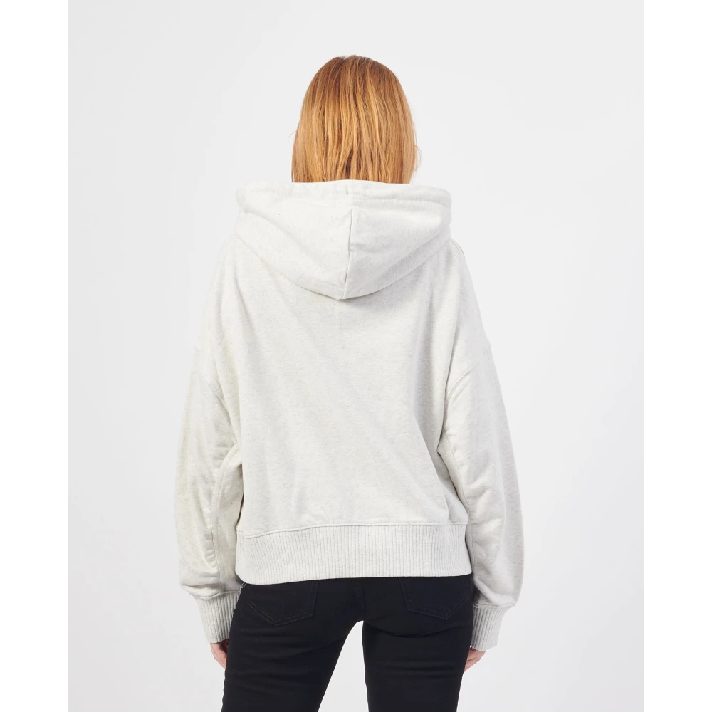Hugo Boss Witte Sweater met Schoudersplitten White Dames