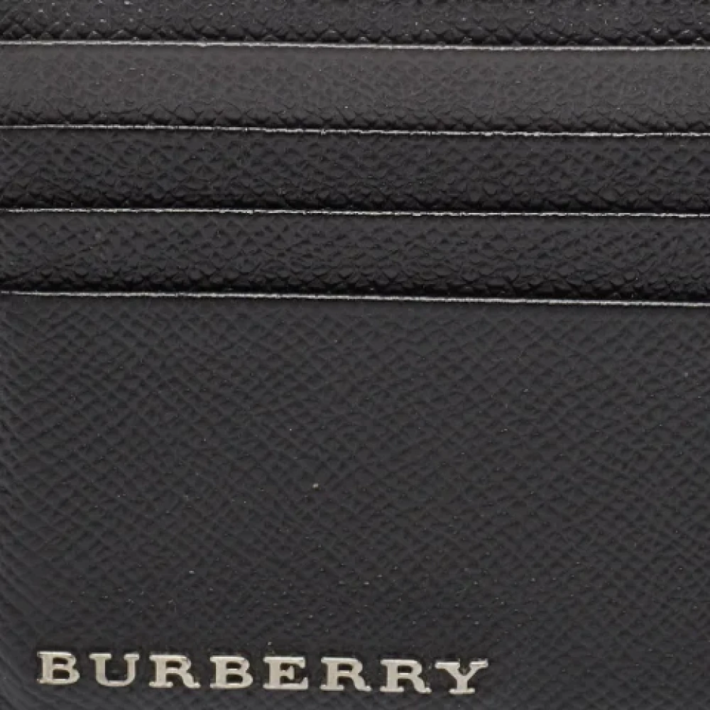 Burberry Vintage Pre-owned Leather wallets Black Heren