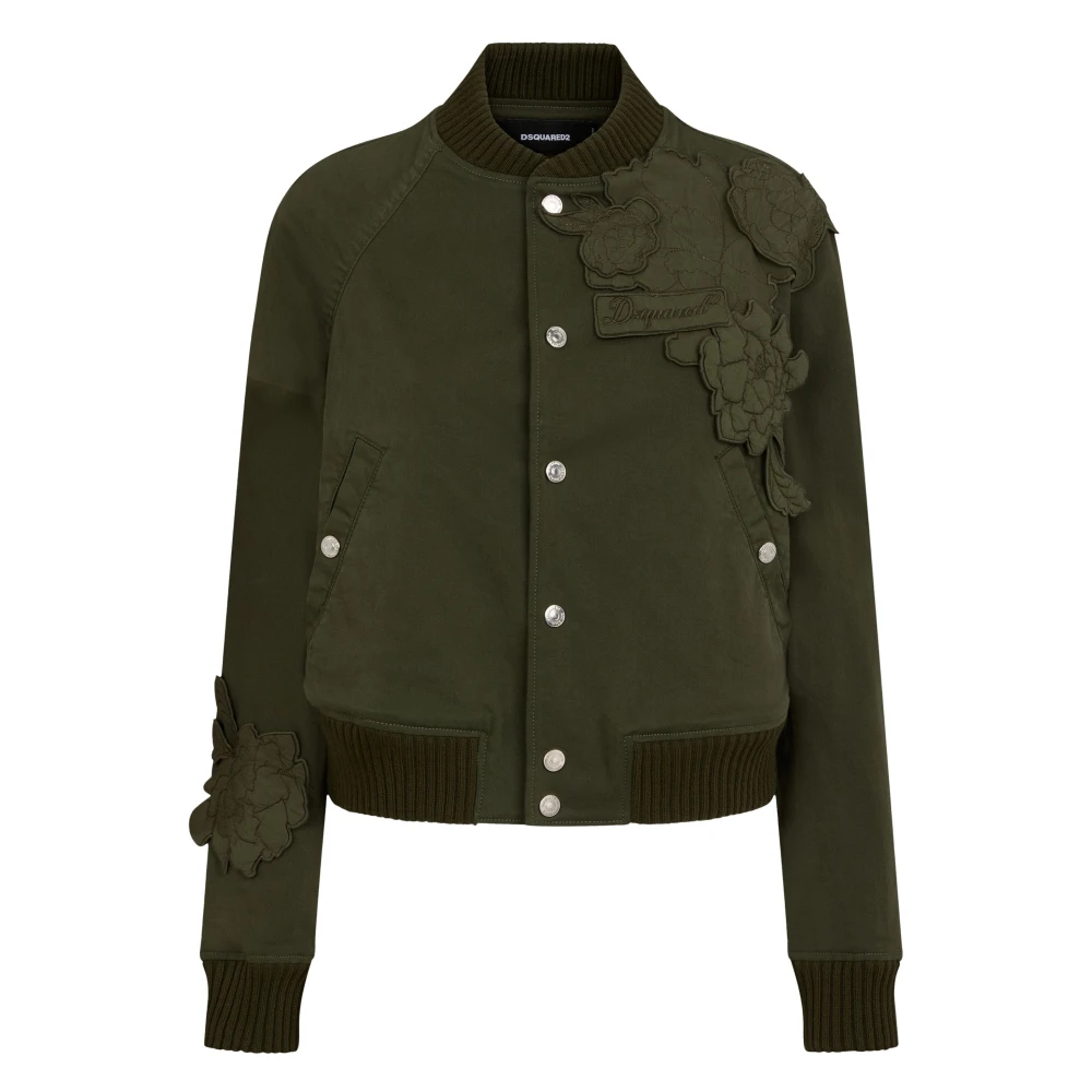 Dsquared2 Bomber Jackets Green Dames