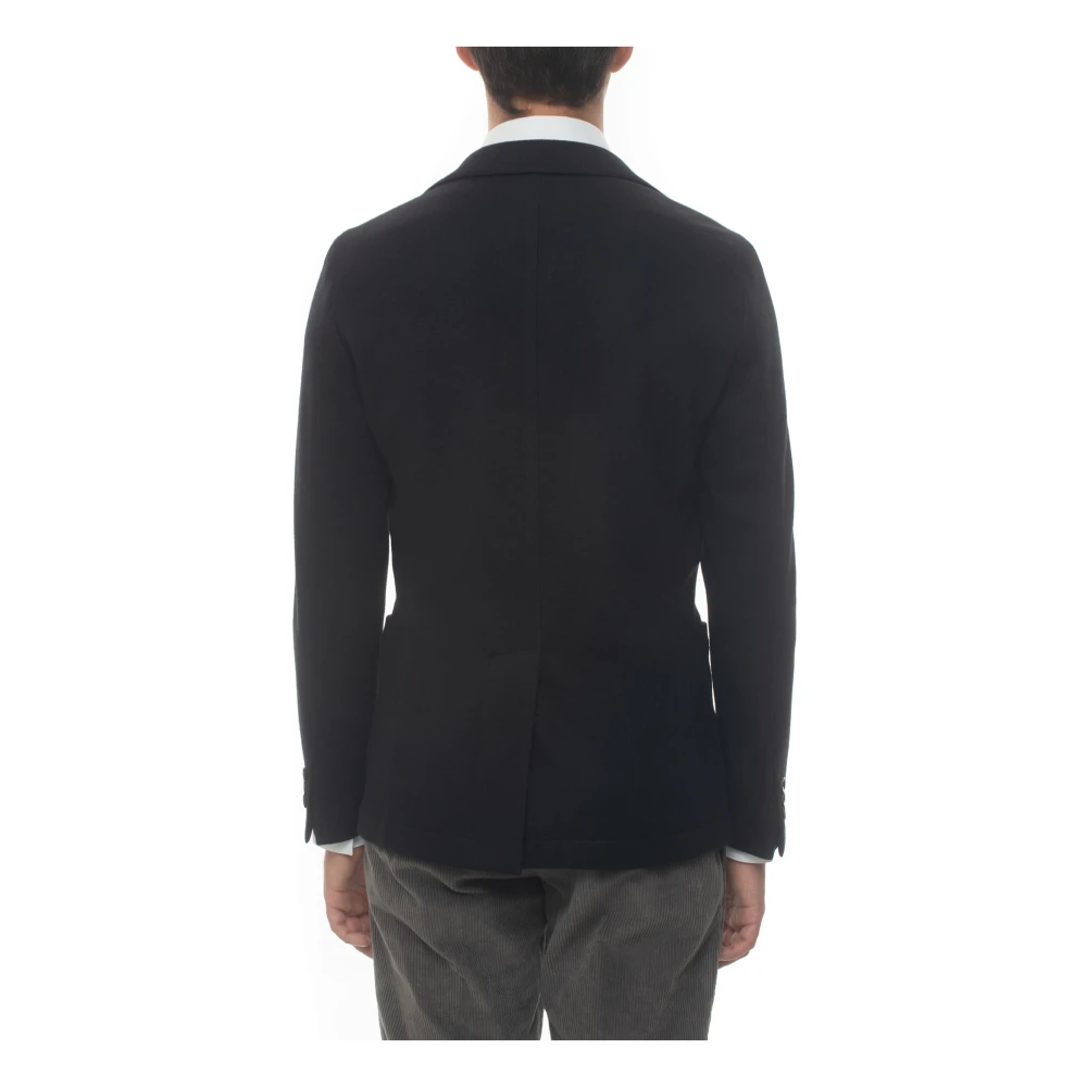 Paoloni Jacket without lining decostruita Black Heren