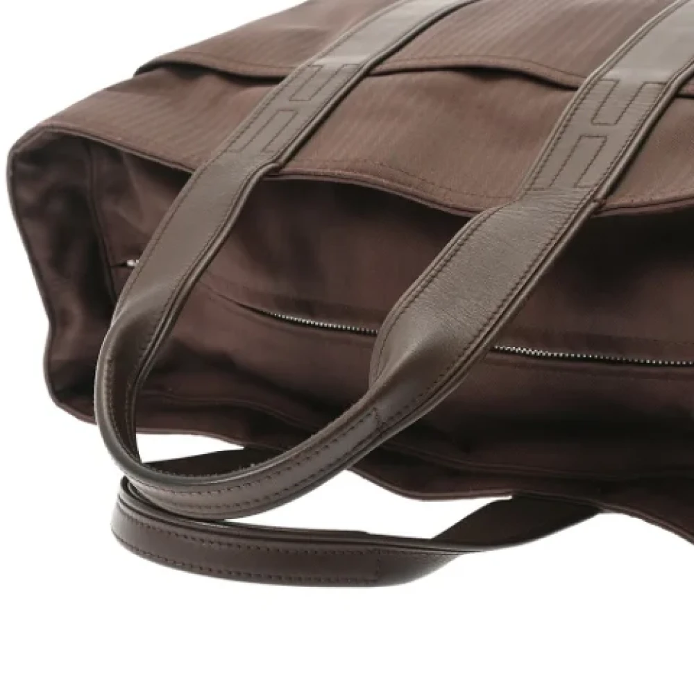 Hermès Vintage Pre-owned Fabric handbags Brown Dames