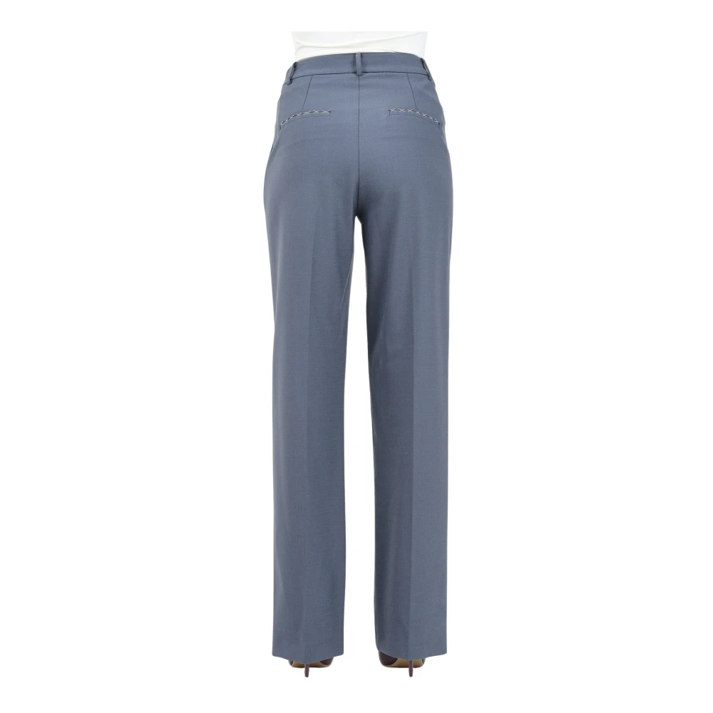 PATRIZIA PEPE Elegante Grijze Straight Leg Broek Gray Dames