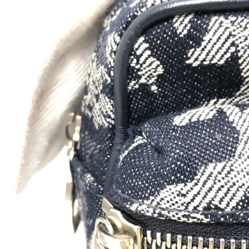 Louis Vuitton Vintage Pre-owned Cotton louis-vuitton-bags Blue Dames