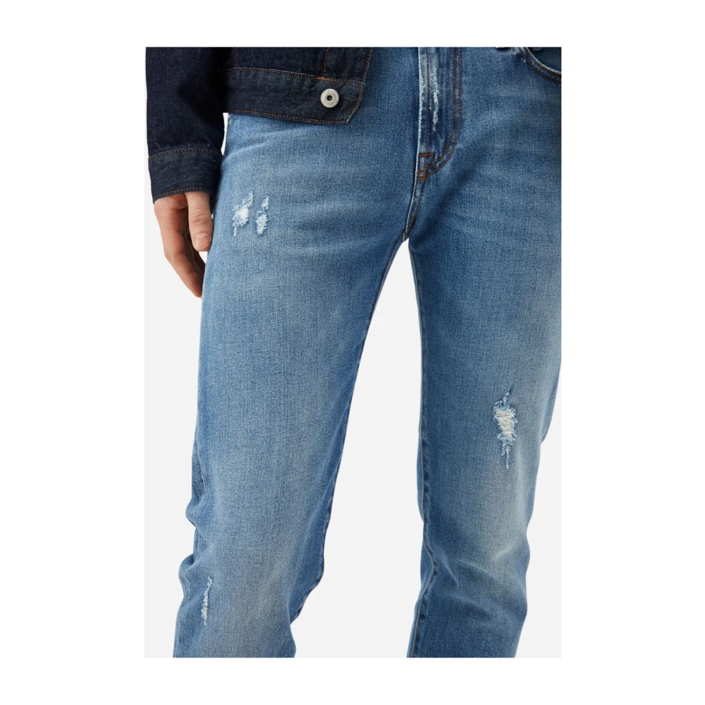 Roy Roger's Slim-Fit Medium Wash Denim Jeans Blue Heren
