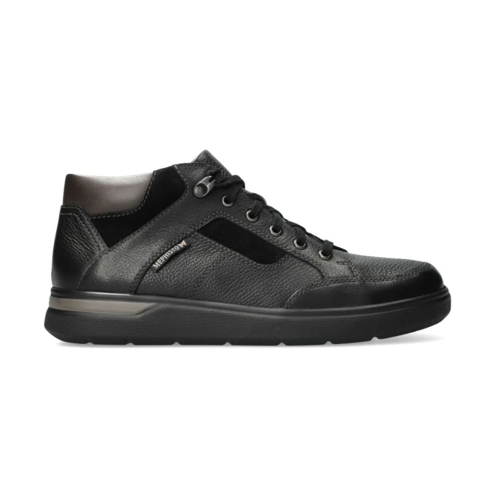 Mephisto Sportieve en casual halfhoge sneaker Heren Schoenen Zwart