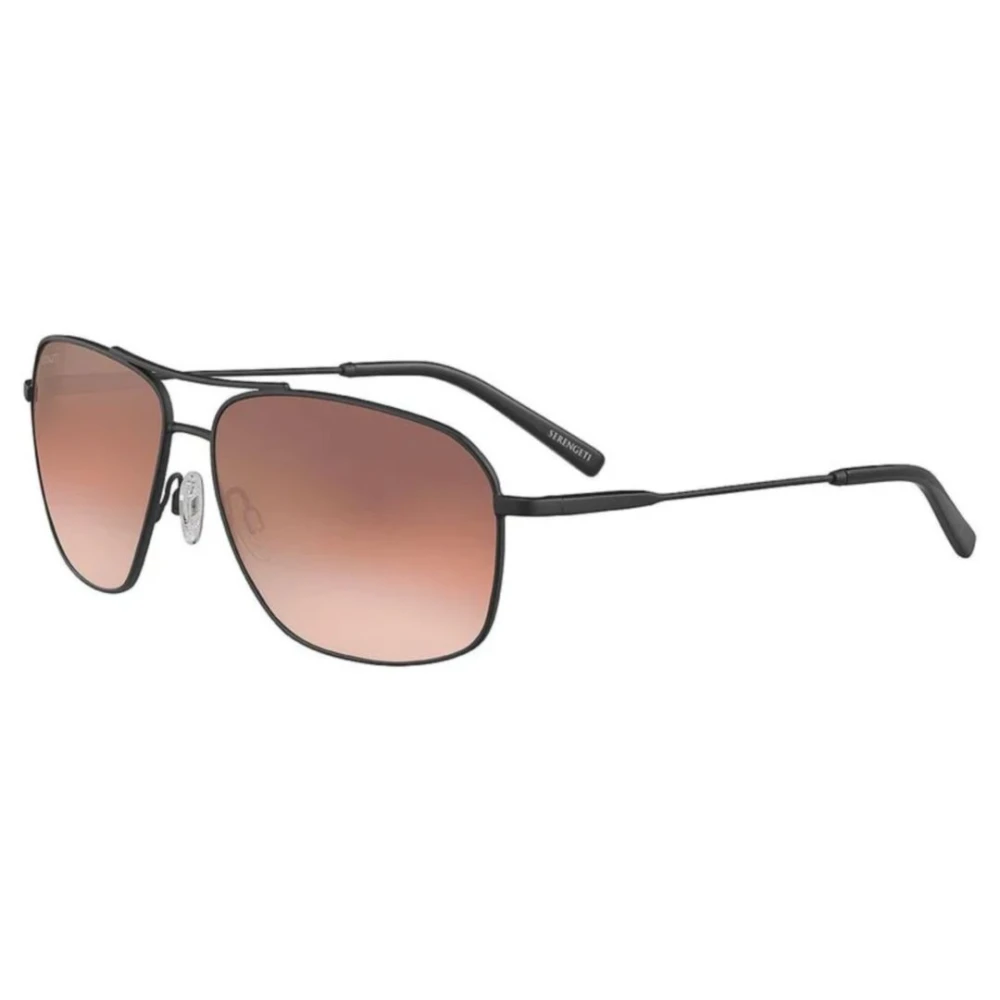 Serengeti Unisex Black Sunglasses, One Size, Stylish Sunglasses For Outdoor Adventures