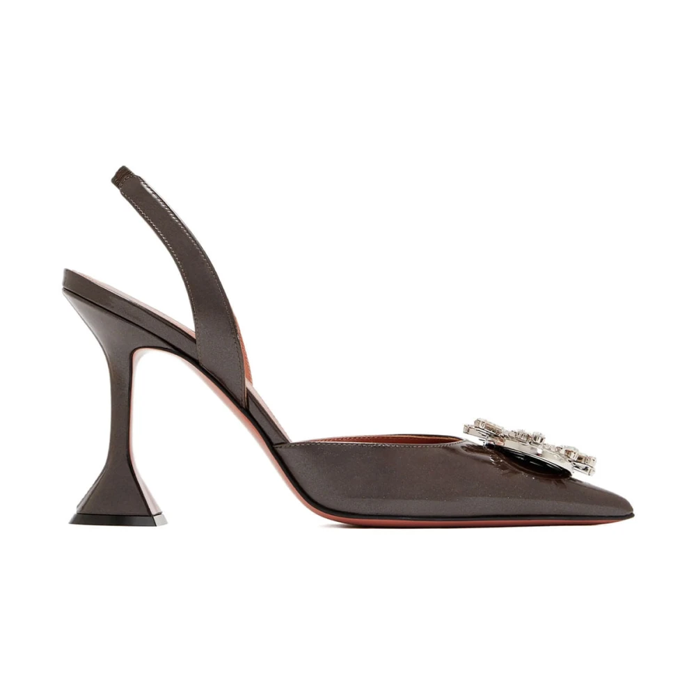 Amina Muaddi Mujer Marrón Zapatos, Talla: 37 1/2 Eu