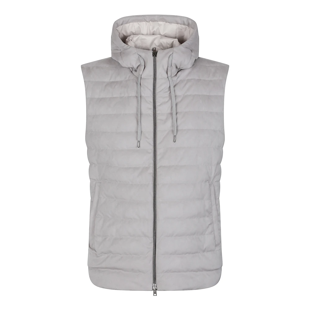 Herno Stijlvolle Vest voor Mannen Gray Heren