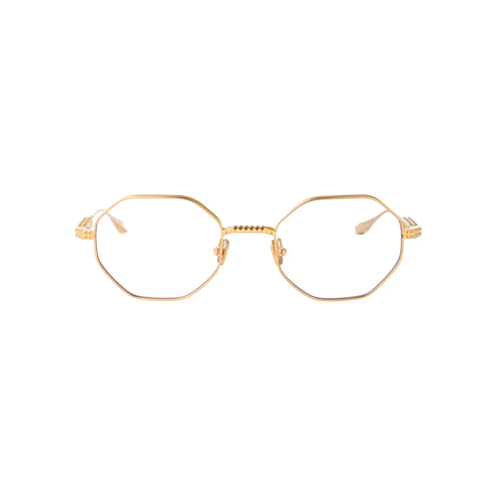 Valentino Garavani Stijlvolle Optische V-Stud Bril Yellow Dames