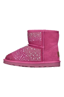 Mockasiner i mocka och strass