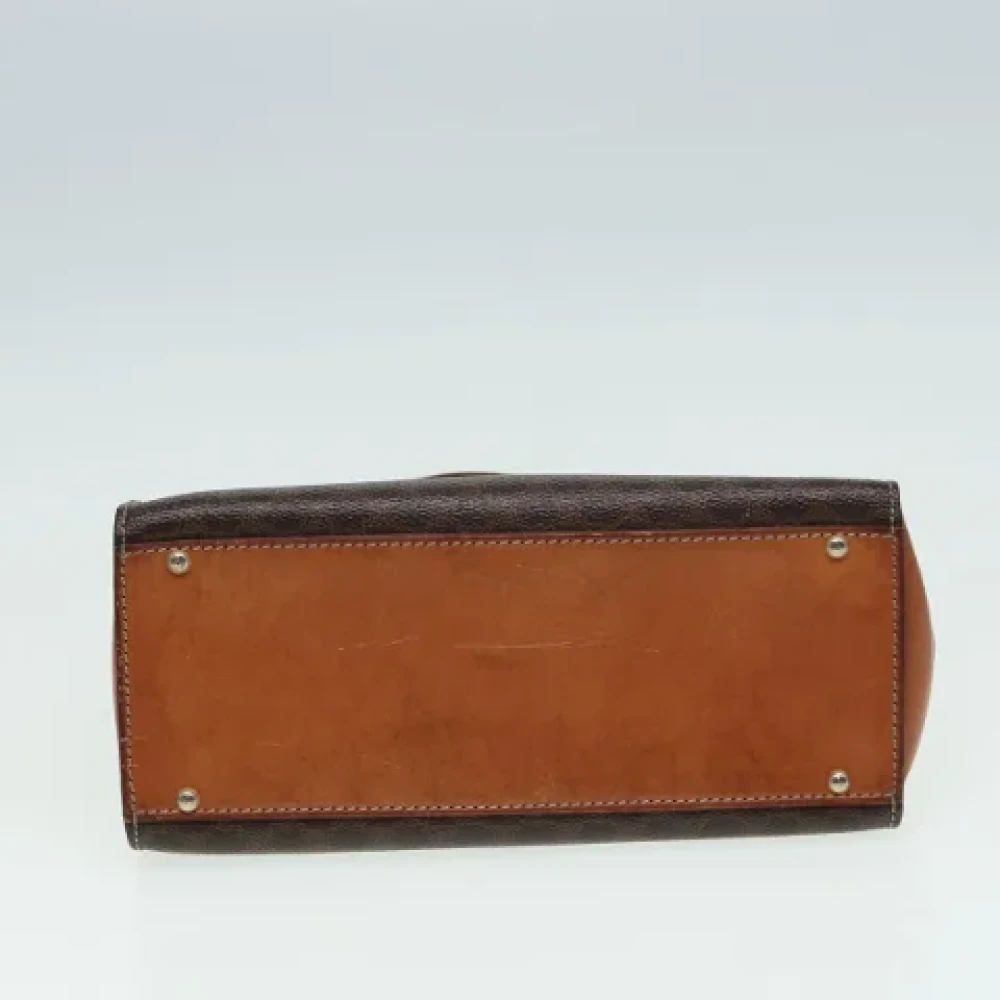 Celine Vintage Pre-owned Leather handbags Brown Dames