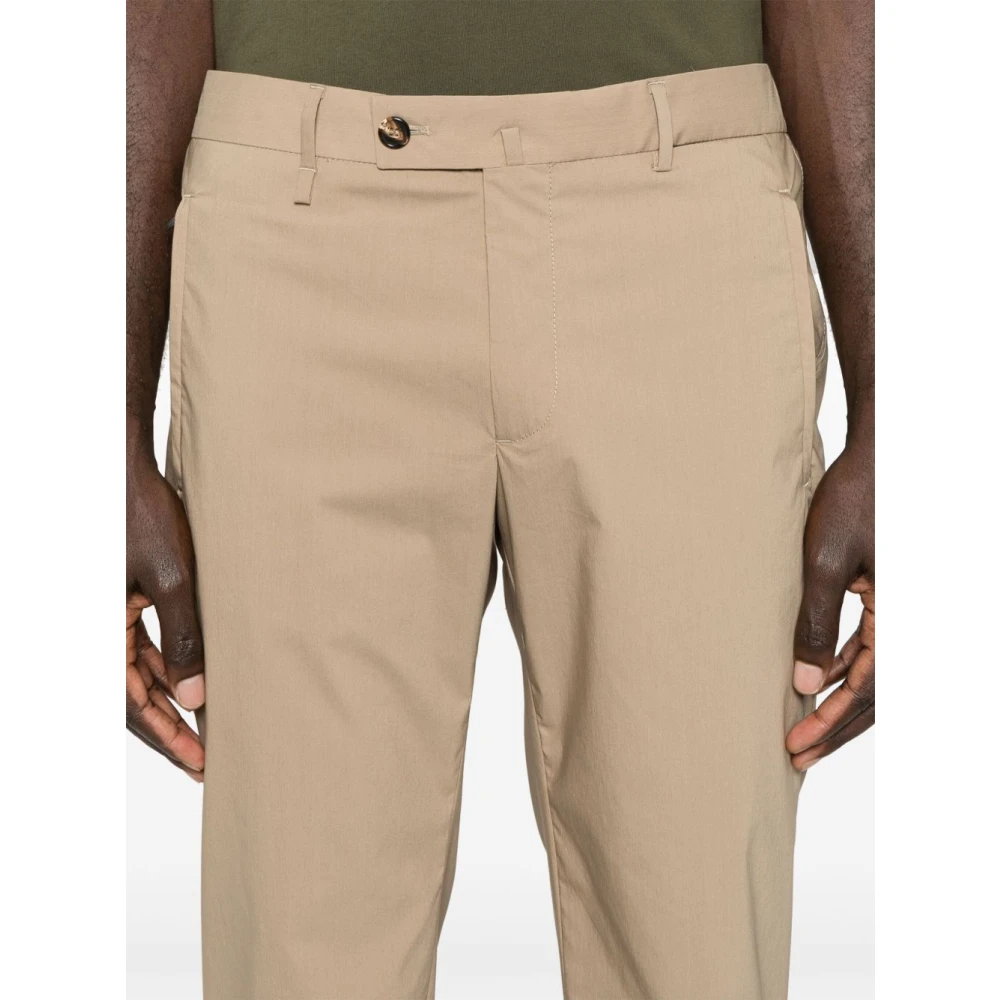 Incotex Slimme Chinese broek lichtbruin Beige Heren