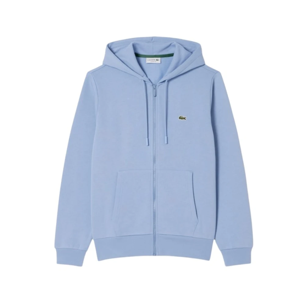 Lacoste Men's Blue Zip-Throughs, S, Zip-Through Sweatshirt
