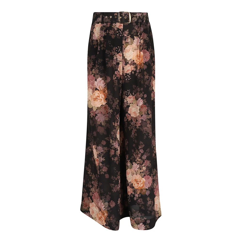 Zimmermann Zwarte Broek voor Vrouwen Aw24 Multicolor Dames