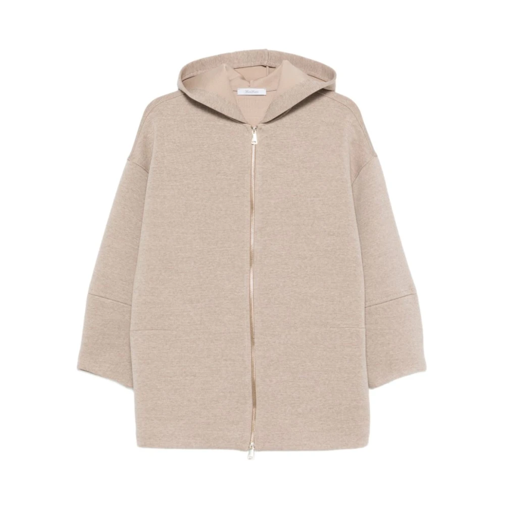 Max Mara Women's Beige Vinci Cardigan - Zip-Throughs - Xs - Sweatshirts & Hoodies