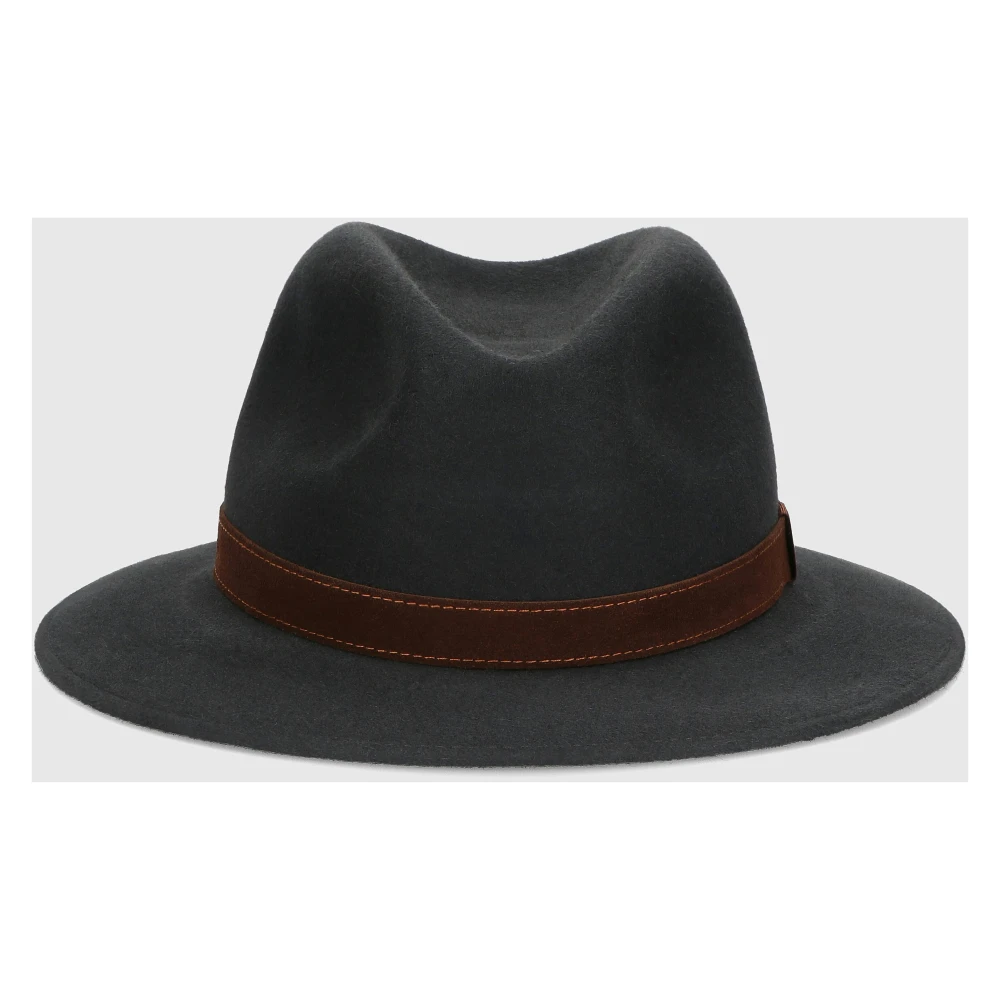 Borsalino Alessandria Vilt Land Hoed Gray Heren