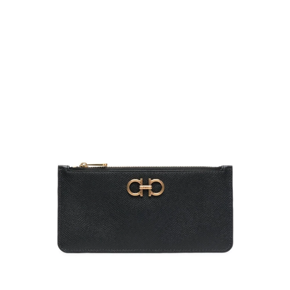 Salvatore Ferragamo Nero Kaarthouder Portemonnee Black Dames