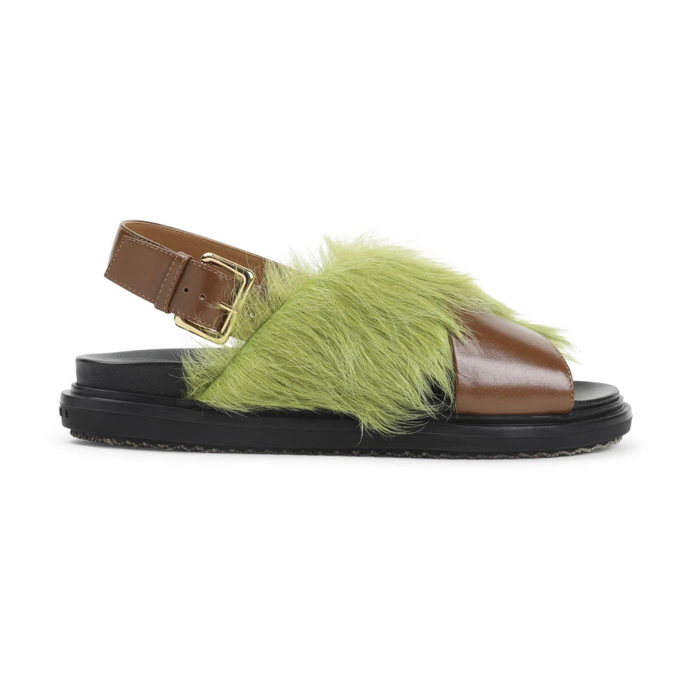 Marni Women's Multicolor Flat Sandals, 3 Uk, Fussbett Sandals