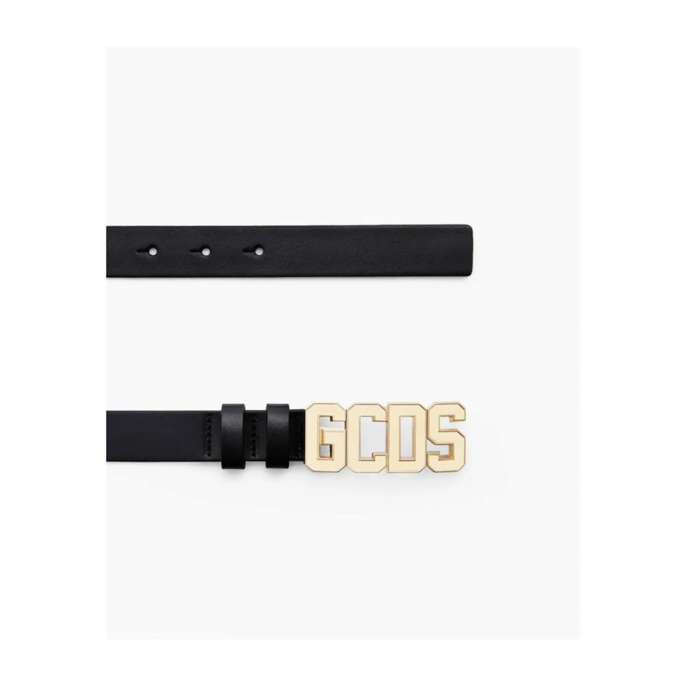Gcds Leren Riemen Black Heren