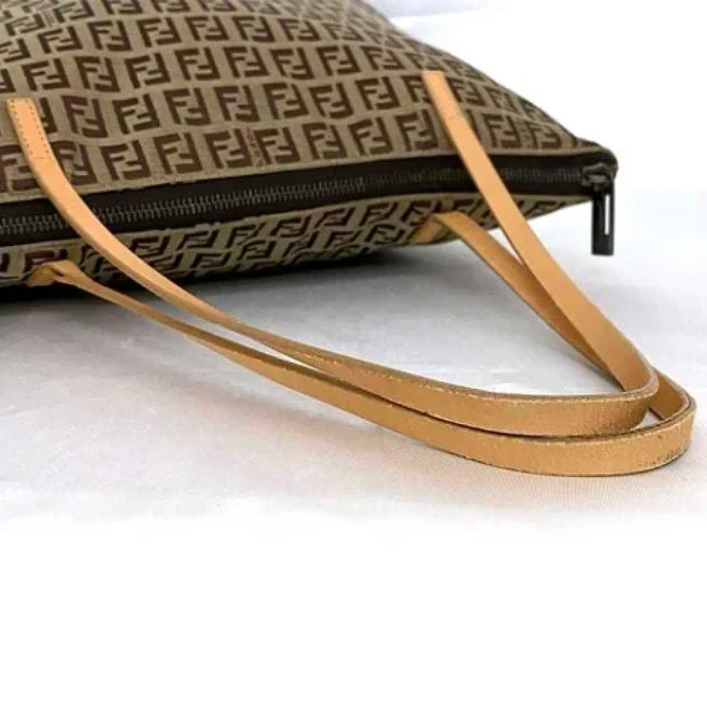 Fendi Vintage Pre-owned Fabric fendi-bags Beige Dames