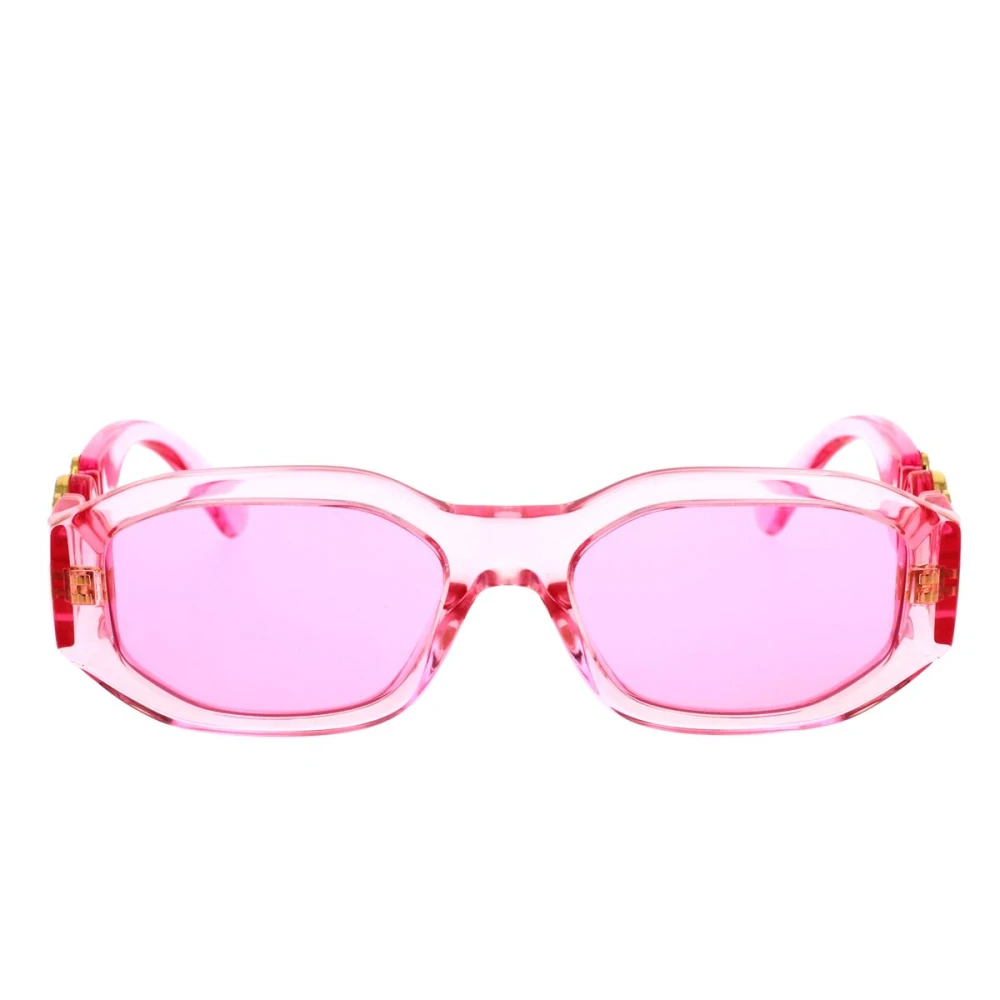 Versace Transparenta Rosa Solglasögon för Barn Pink, Unisex