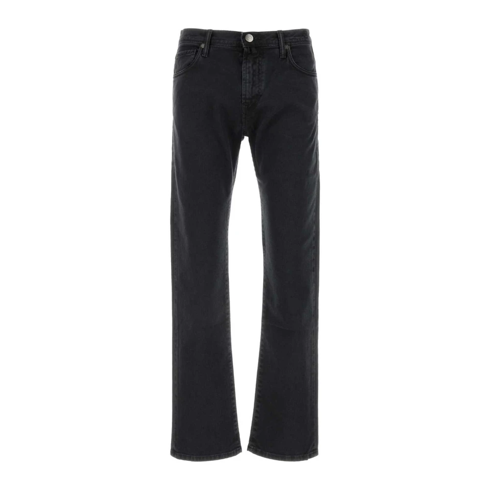 Incotex Men's Black Stretch Denim Jeans