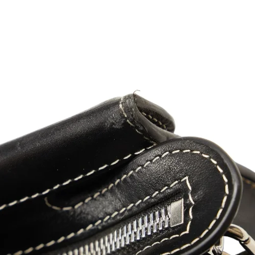 Burberry Vintage Pre-owned Canvas handbags Black Dames