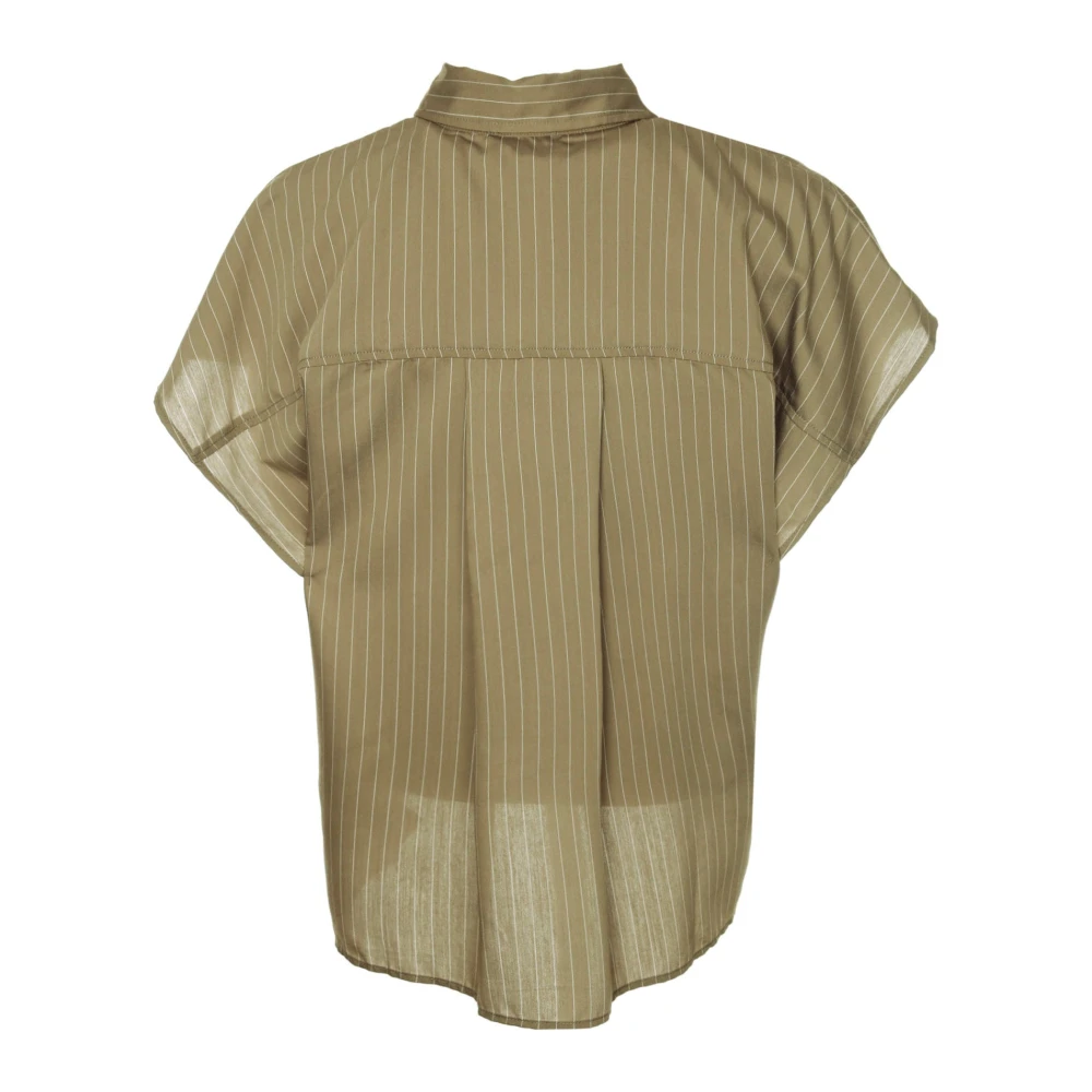 American vintage Blouse met vleermuismouwen Green Dames