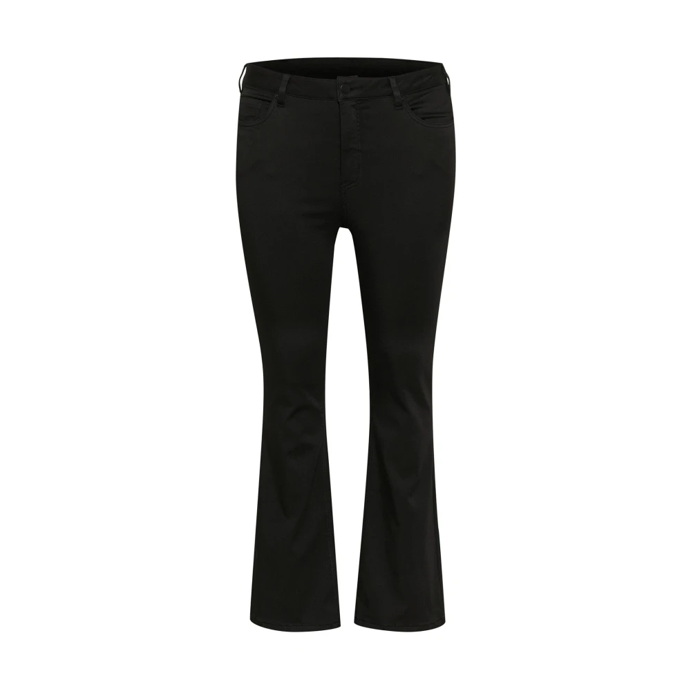Kaffe Curve Women's Black Deep Bootcut Jeans Slim-Fit - Bootcut Jeans - 7XL - Jeans