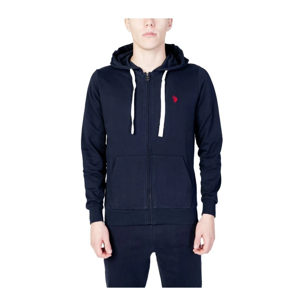 U.s. Polo Assn. Blauwe katoenen hoodie Blue Heren