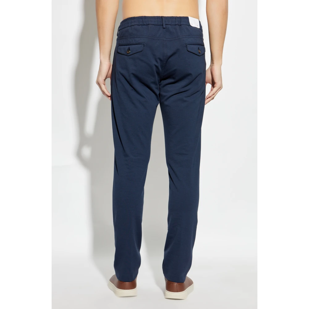 Eleventy Katoenen broek Blue Heren