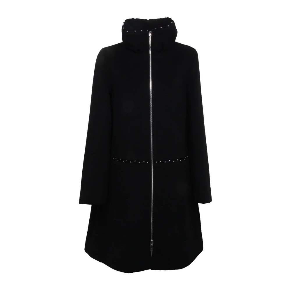 Armani Svart Yllejacka Med Foder