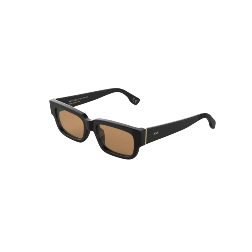 Retrosuperfuture Unisex Brown Ogn Roma Refined Sunglasses Acetate Black Squared Normal - Image 2