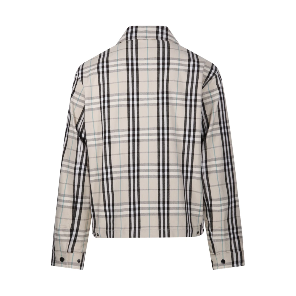 Burberry Geruite Jas Multicolor Heren