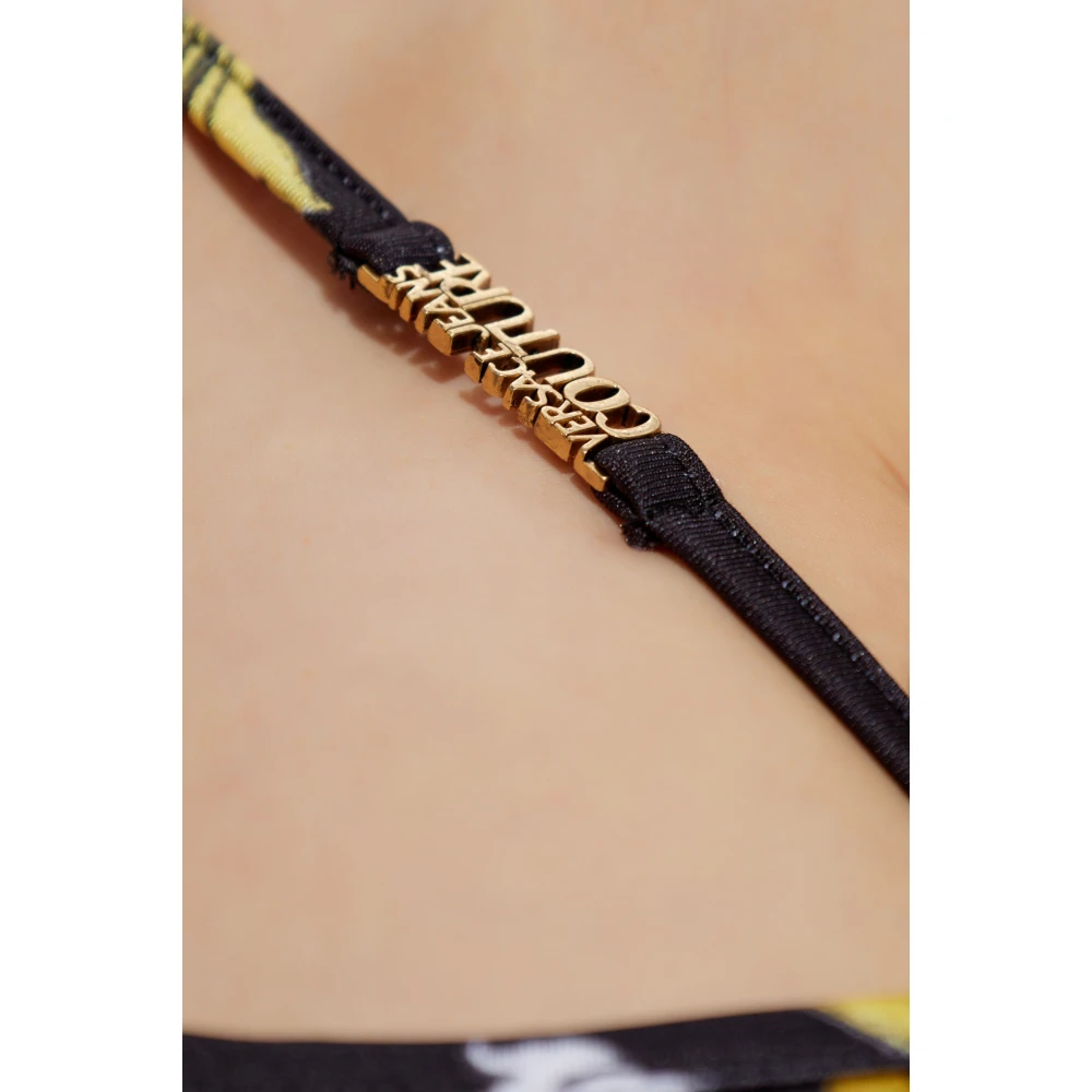 Versace Jeans Couture Jurk met Barocco-print Black Dames