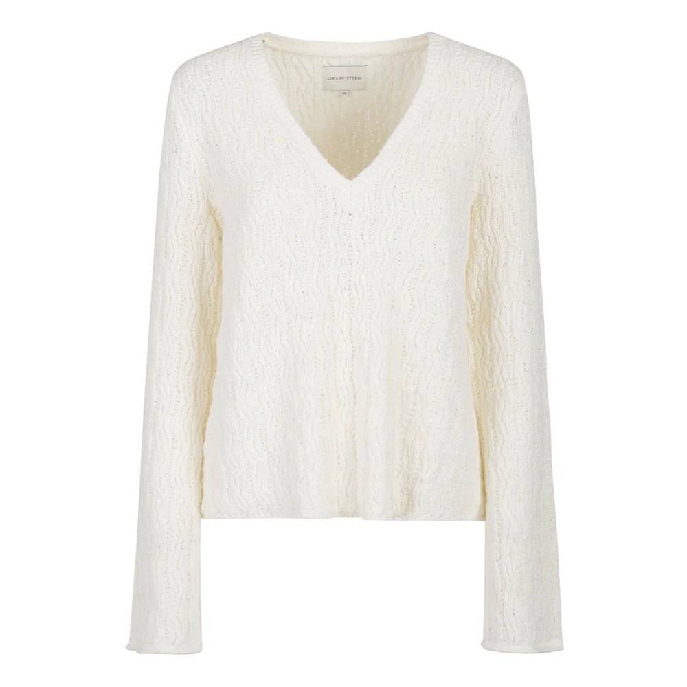 Loulou Studio V-hals trui Beige Dames
