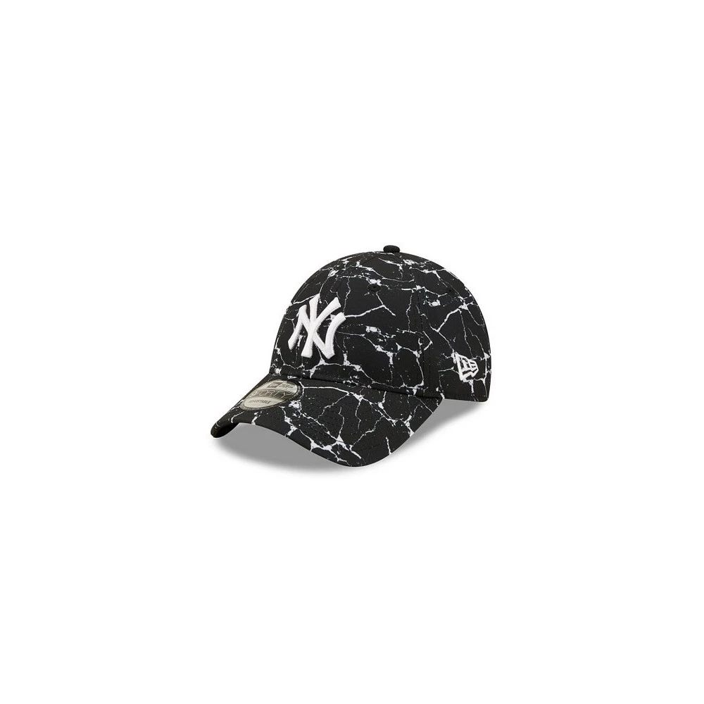 new era Zwarte Yankees Marmer Pet 9Forty Black Heren