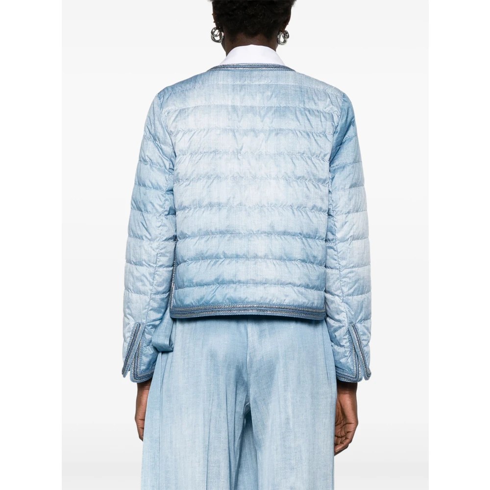 Ermanno Scervino Gewatteerde Jas voor Vrouwen Blue Dames