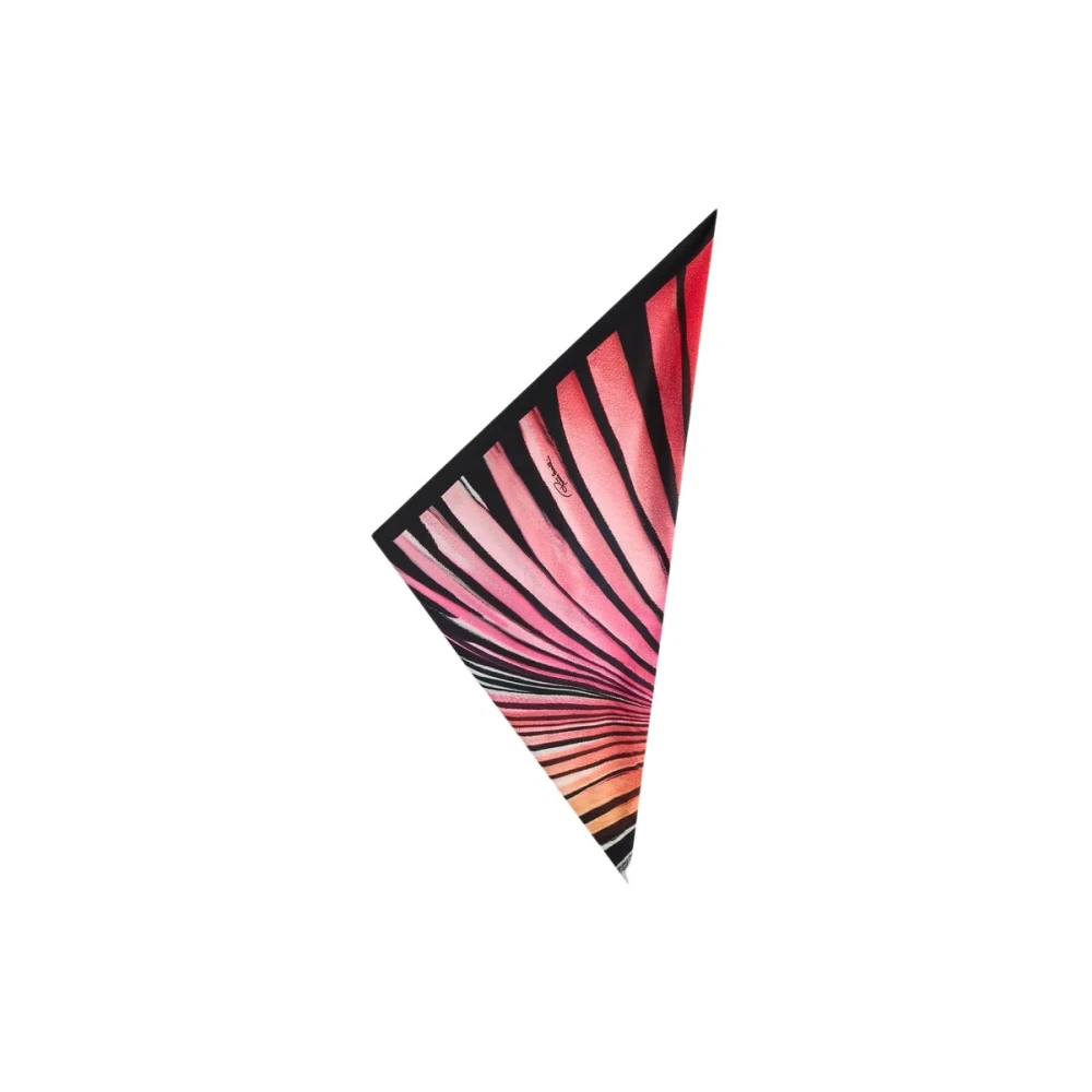 Roberto Cavalli Multicolor Silk Scarves, Female, One Size, Ray Of Paradise Print Silk Stole