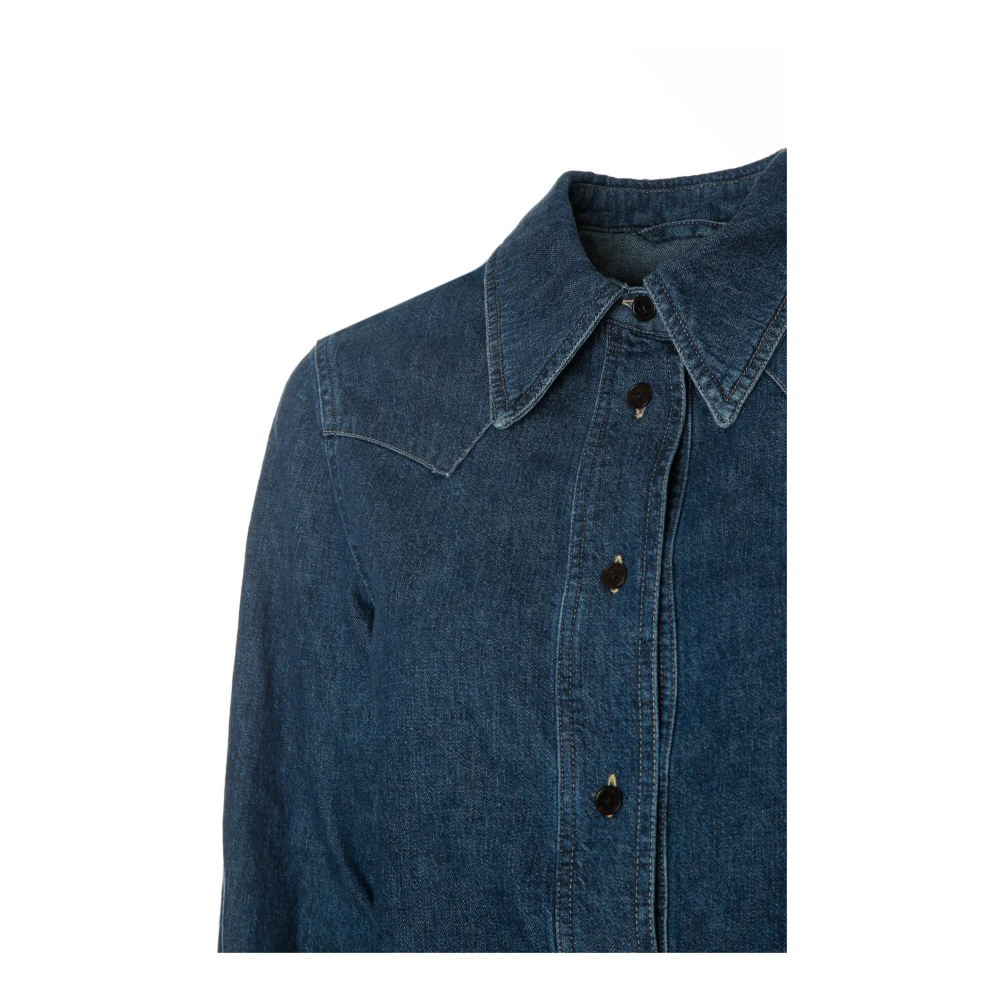 closed Western Denim Shirt Blue Dames