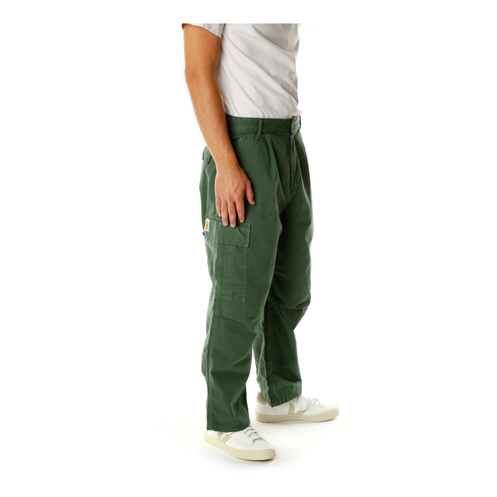 Carhartt WIP Cargo Broek met Relaxte Pasvorm Green Heren