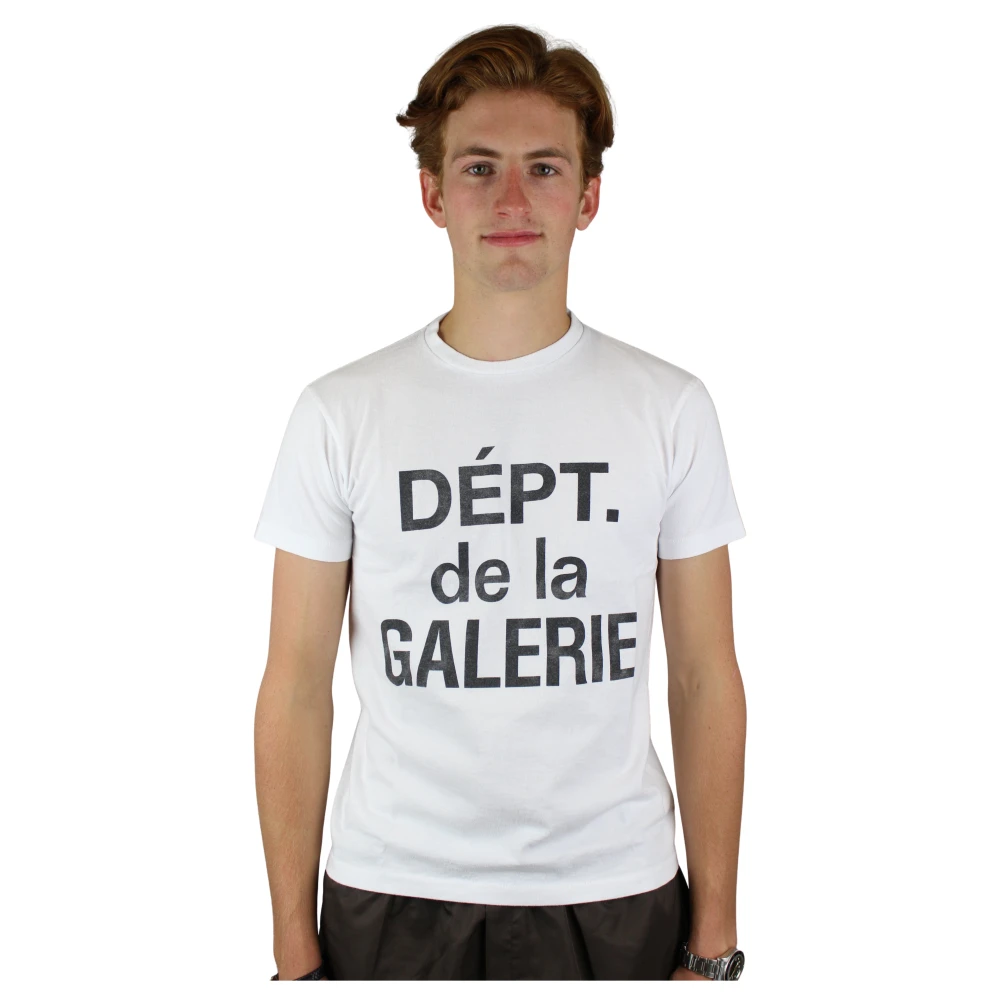 Gallery Dept. Klassieke Witte Tee met Artistiek Flair White Heren