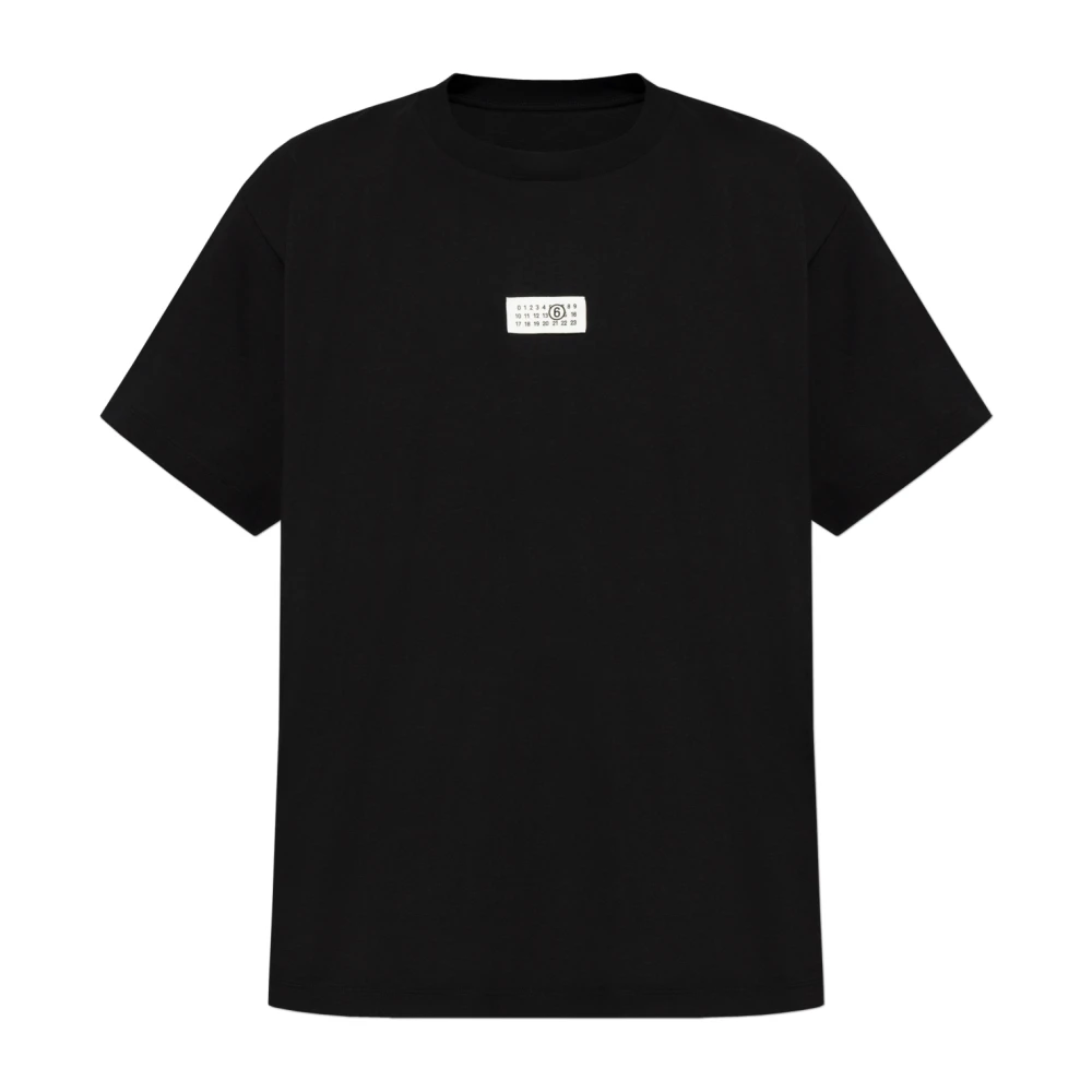 MM6 Maison Margiela Zwarte T-shirts en Polos Black Heren
