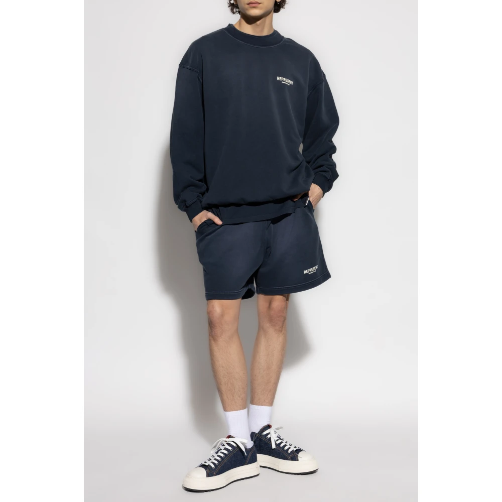 Represent Club Shorts Sweatshirt Blue Heren