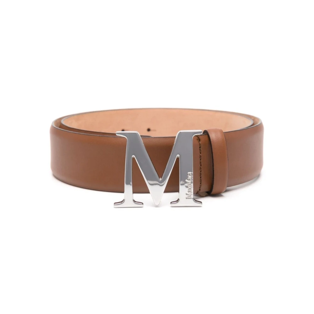 Max Mara Bruine Leren Riem voor Vrouwen Brown Dames