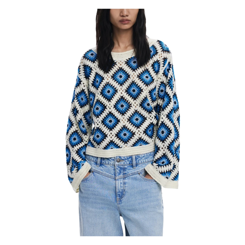 Knitwear > Round-neck Knitwear - - Desigual - Modalova