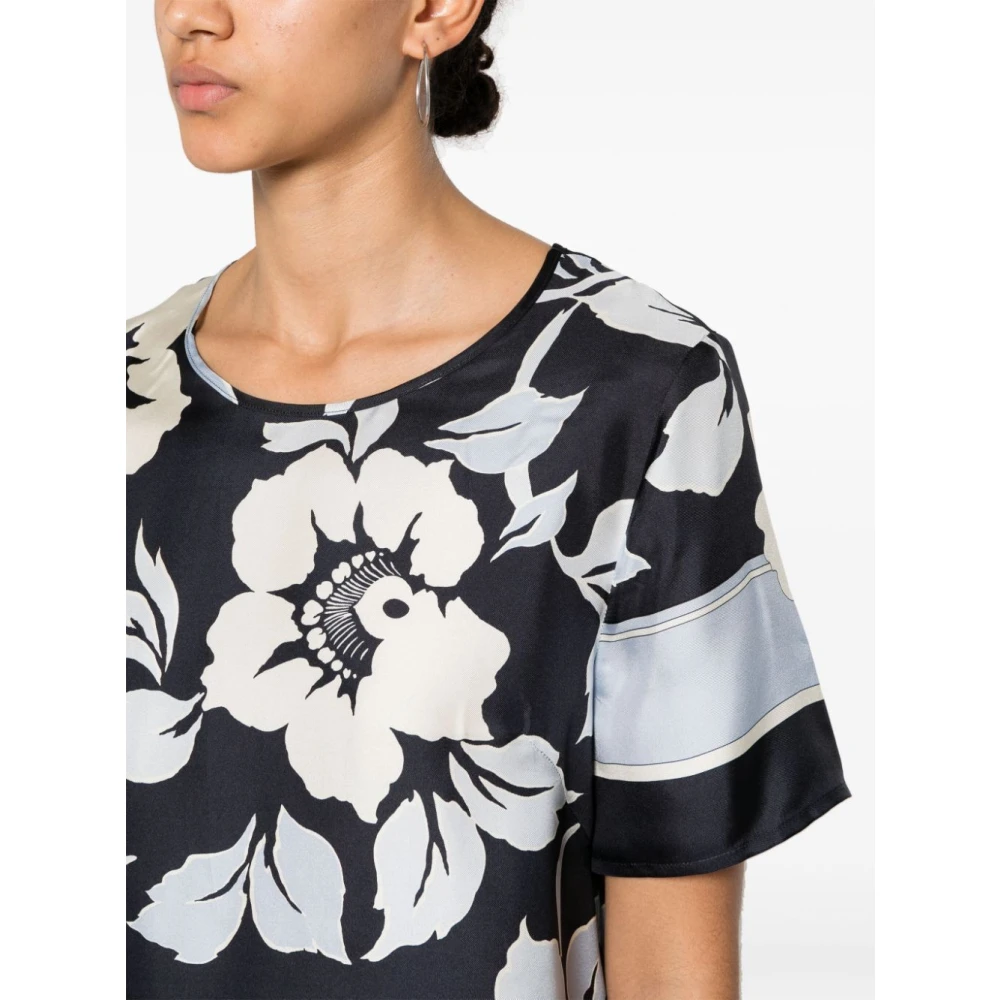 P.a.r.o.s.h. Blauwe gestippelde blouse Multicolor Dames