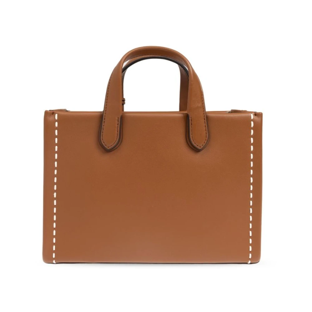 Michael Kors Bruin Leren Tote Tas Brown Dames