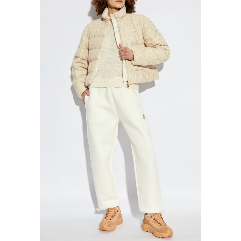 Moncler Trui met glinsterend garen Beige Dames